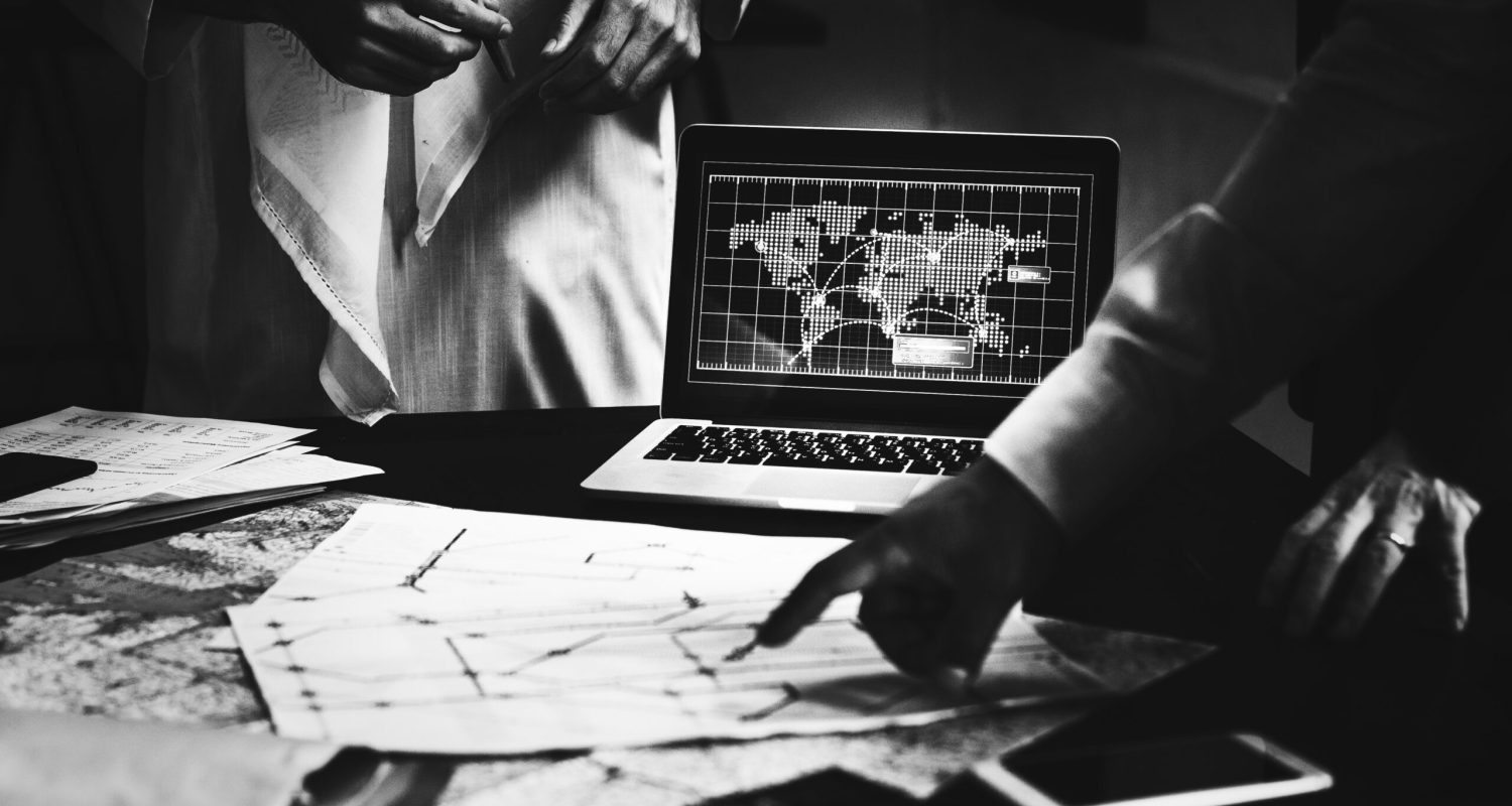 People planning a global strategy